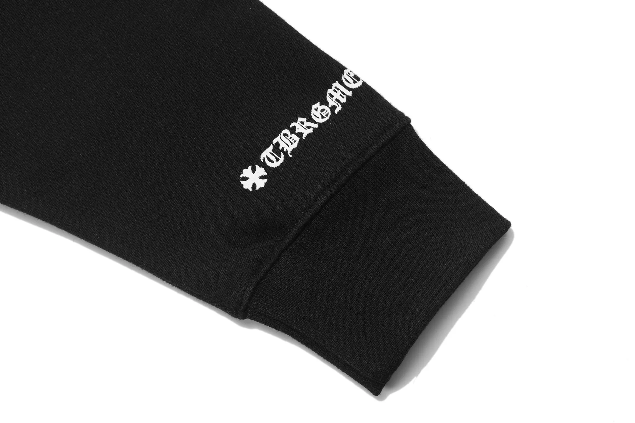 P310 Chrome Hearts Chrome Hearts Cardigan Horseshoe Printed Hooded Sweatshirt Size: SMLXL Color: White Black